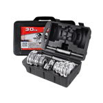 Maletín de discos y barras cromadas de 30 kg - Imagen 2